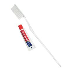 Зубной набор, щетка 18 см и паста 5 гр в картонной коробочке M-DK5 HSG