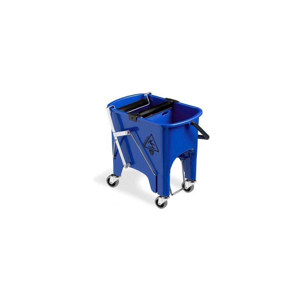Відро для збирання з віджимом SQUIZZY 15л на колесах (Синього кольору) 0B006415 TTS