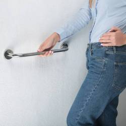 Поручень прямой Ø25 мм 12x40 см, для людей с ограниченными возможностями 112300 Noksi