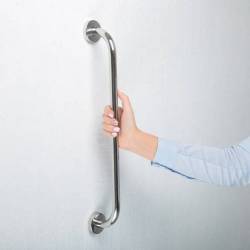 Поручень прямий Ø25 мм 12x60 см, для людей з обмеженими можливостями 114300 Noksi Поручень прямий Ø25 мм 12x60 см, для людей з обмеженими можливостями 114300 Noksi