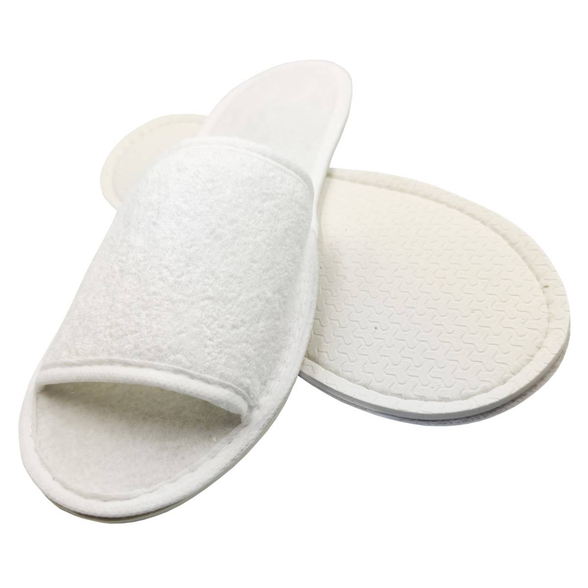 Тапочки махровые комбинированные для гостиниц TF1E4 HSG