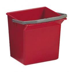 Відро для прибирання з ручкою 6л (Червоного кольору) 00003505 TTS