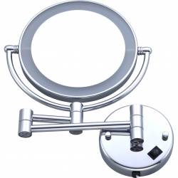 Дзеркало косметичне настінне HS-519, LED підсвітка, 3х кратне збільшення HS-519 HSG Дзеркало косметичне настінне HS-519, LED підсвітка, 3х кратне збільшення HS-519 HSG