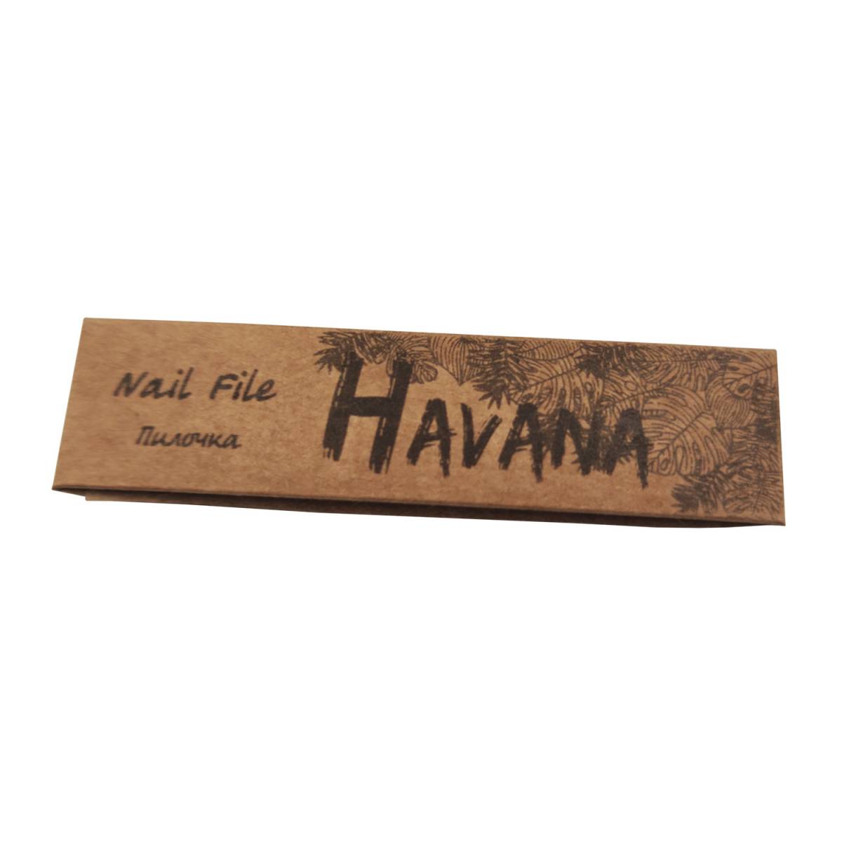 Пилочка для ногтей 8 см, HAVANA в картонной упаковке FN8-H HSG