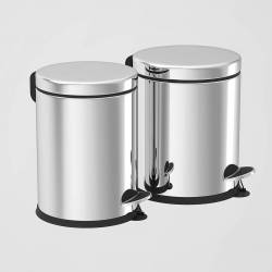 Відро для сміття, урна з педаллю 3 л, нержавіюча сталь - УЦІНКА 409400 Noksi Відро для сміття, урна з педаллю 3 л, нержавіюча сталь - УЦІНКА 409400 Noksi