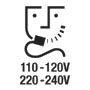 Розетка для електробритви 110-120 В / 220-240 В