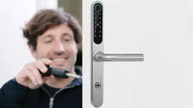 Умный дверной биометрический замок SEVEN LOCK SL-7761BF-установка