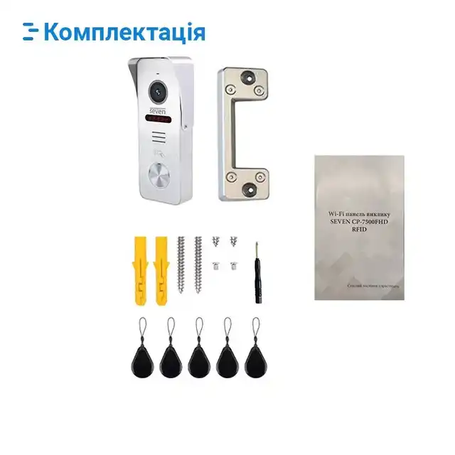 Комплектация вызывной панели SEVEN CP-7500